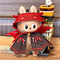 Miniatyrbild 3 av 4: \"Endast kläder\" Labubu-serie kappa babykläder Labubu docka vinylansikte plysch babykläder 17cm första och andra generationens allmänna kläder