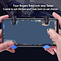 Miniatyrbild 4 av 5: Mobilspelskontroll Spelfingrar Känslig Kontroller Joysticks Triggerknappar Hjälpmedel För Pubg/För Call Of Duty