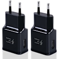 Miniatyrbilde 1 av 3: 2-pakning USB hurtigladeadapter for Samsung S22 S21 S20 S10 S10e