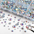 Miniatyrbild 4 av 5: 6530st Hotfix Strass AB Kristall Strass Flatback Glas