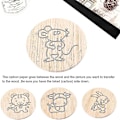 Miniatyrbilde 5 av 5: 100 ark karbonpapir, svart grafitpapir for å overføre mønstre til tre, papir, lerret og stoff (FMY)-Perfekt