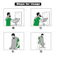 Miniatyrbild 4 av 6: Beard Bib Collection Tyg För Hår Skägg Haklapp För Män Present Skägg Haklapp För Rakning
