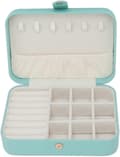 Resesmyckesfodral Liten Bärbar Organizer Display Förvaringslåda för Ringar