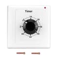 Miniatyrbild 1 av 5: 60 Minuters Timer Switch, AC 220V 15A Intelligent Mekanisk Nedräkningstimer Uttag Tidbrytare 86 Panel Timer Kontrollknapp-Perfekt