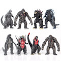 Miniatyrbilde 2 av 3: 2024 8 stk Godzilla vs Kong film 3,5\" actionfigurer leketøy Godzilla King Kong Titan Beast samling modell barn gave