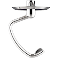 Miniatyrbillede 1 af 5: Poleret dejkrog i rustfrit stål til KitchenAid røremaskine, passer til 4,5-5 Qt tilt-head røremaskiner til KitchenAid dej