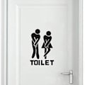 Pikkukuva 4 / 5: DIY irrotettava mies nainen wc kylpyhuone WC kyltti, ovi A