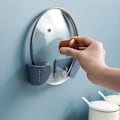 Miniatyrbild 4 av 5: 6 st lockhållare för kastruller, förvaring för kastrullock, väggmonterad kastrull