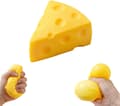 Cheese Cube Squishy, Fake Cheese Squeeze Block Calming Fidget Toys for Adults Triangle-5cm