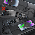 Pikkukuva 4 / 5: 2 kpl kierrekierrekaapeli Lightning, 0,9 m iPhone-latauskaapeli autoon