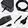 Miniatyrbild 4 av 5: Surface Pro Laddare, 65W 15V 4A Microsoft Surface Laddare för Surface Laptop 4/3/2/1, Surface Book1/2, Surface Pro 3/4/5/6/7/8/9/x, Surface Go Med Oss