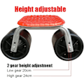 Miniatyrbild 2 av 4: Garden Seat with Wheels, Mobile Garden Stool with Detachable Back Support with Wheels, Garden Stool