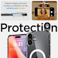 Miniatyrbilde 3 av 5: Luksuriøst Magnetisk Klart Deksel for i-Phone 16 plus Magsafe Støtdempende Silikondeksel Transparent