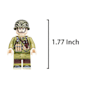 Miniatyrbild 4 av 5: 24 st/set Militär Soldater Byggklossar Leksaker WW2 Armé Soldat Mini Actionfigurer Stridsleksak Med Utrustning För Pojkar Barn Födelsedagspresenter