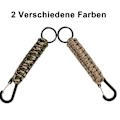Miniatyrbild 2 av 4: 2 st Nyckelbricka, Utomhus Paracord Nyckelring med Karbinhake - Perfekt