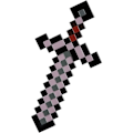 Pikkukuva 1 / 4: Minecraft Netherite -miekka, virallinen Minecraft-asuasuste lapsille, videopeliasu, yksi koko
