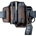 Miniatyrbild 1 av 3: Multifunktionellt bälteshölster, EDC-organisatör i läder för män, Leatherman-hölster med pennhållare, nyckelhållare, ficklampshölster, EDC-hölster i läder