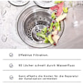 Miniatyrbilde 2 av 5: Hårsi dusjfilter i rustfritt stål (sett med 3)