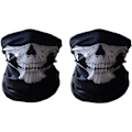 Miniatyrbilde 1 av 5: Motorsykkelmasker 2 stk Multifunksjon Dødninghode Maske Motorsykkel Ma