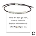 CTDWNT Ikke la de tøffe dagene vinne armbånd for kvinner og menn, inspirerende coffee onesize
