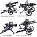 Miniatyrbild 2 av 5: 24 st/set Militär Soldater Byggklossar Leksaker WW2 Armé Soldat Mini Actionfigurer Stridsleksak Med Utrustning För Pojkar Barn Födelsedagspresenter