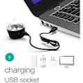 Miniatyrbilde 4 av 6: Mini Discolampe, Lydaktivert Flerfarget Batteridrevet