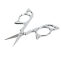 Embroidery Scissors with Sharp Blades, Pointed Design, Lightweight and Portable, Silver, DIY Tool, Small Scissors for Home Sewing