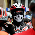 Miniatyrbilde 5 av 5: Motorsykkelmasker 2 stk Multifunksjon Dødninghode Maske Motorsykkel Ma