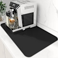 Miniatyrbild 1 av 4: Svart 30*40CM Kaffeunderlägg Superabsorberande Diskhandduksunderlägg Kaffe B