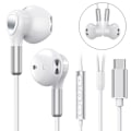 Pikkukuva 2 / 9: USB-C kuulokkeet Samsung Galaxy S22 Ultra S21 FE S20 A53:lle, USB-C kuulokkeet mikrofonilla, In-ear langalliset kuulokkeet, USB Type C -kuulokkeet