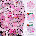 Miniatyrbild 2 av 5: 100 Stycken 3D Resin Fjäril Björnar Nagelberlocker Rosblommor Persika Klänning Rosett Hjort Orm Kanin Djurformade Strass P【】