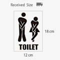 Pikkukuva 2 / 5: DIY irrotettava mies nainen wc kylpyhuone WC kyltti, ovi A