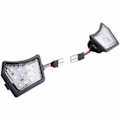 Miniatyrbilde 2 av 4: 2 stk LED-lamper under sidespeil velkomstlys for C30 C70 S40 S60 S80 V40 V50 V70 XC70 XC90 31217838 [DB] Svart Hvitt Lys