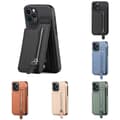 Läder Korthållare Magnetisk Plånbok Mobilskal iPhone 12 Pro svart iPhone 12 Pro