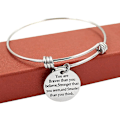 Miniatyrbild 3 av 5: Du är modigare starkare smartare än du tror Inspirerande utdragbar armband dam
