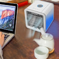 Miniatyrbillede 2 af 2: Mini husholdningsventilator lille bordventilator kølesystem kølesalve bærbar vandkølet klimaanlægsventilator