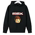 Miniatyrbild 1 av 2: Roblox Hoodie för Tonåringar (Pojkar & Flickor) - Långärmad - Svart Black 7-8Years