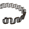Miniatyrbillede 5 af 6: 1 zigzag fjeder Serpentin spændingsfjeder bue fjeder flad fjederbalancekrog Spænde fjederklemme Reparationssofa Elastisk (60cm + 2 klemmer + 6 søm)