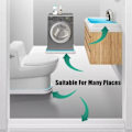 Miniatyrbillede 3 af 4: Silikone Vandstop Toilet Badeværelse Vandholde Liste Brusekabine Vådseparation Bloker Dæmning Oversvømmelsesbarriere 1 stk (2M, Hvid)