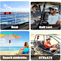 Miniatyrbild 2 av 4: Justerbar vattenflaskhållare, för de flesta bärbara Bluetooth-högtalare, barnvagnar, gym, golfvagnar