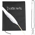 Death Note -muistikirja, anime-aiheinen Death Note kaulakorulla ja sulkakynällä