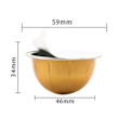 Miniatyrbilde 4 av 4: 1 sett 80ML/40ML/150ML/230ML Kaffekapselskall DIY Gjenbrukbar Kaffekapselkopp for Nespresso Vertuo 150ML