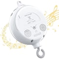 Miniatyrbillede 1 af 5: Roterende babymobil til barneseng, sengslegetøj, elektrisk musikboks, spædbarnsklokkeholder, legetøj med 12 vuggeviser, gave