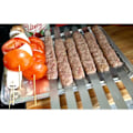 Miniatyrbilde 2 av 5: 15,75 tommer lange 5/8 tommer brede 2 mm tykke grillspyd i rustfritt stål, 8 stykker, sølv (PA)