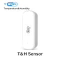 Miniatyrbillede 2 af 6: 3-pak, WiFi til TUYA Smart Temperatur- og Fugtighedssensor, WiFi Indendørs Termometer og Hygrometer med Fjernbetjening og Notifikationsadvarsel