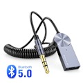 Pikkukuva 1 / 4: Aux Bluetooth -sovitin Dongel-kaapeli autoon, 3,5 mm:n liitin