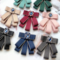 Miniatyrbillede 4 af 8: Fluga Bowknot Brocher KHAKI Khaki