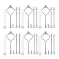 Miniatyrbillede 1 af 5: 6-delt hardware sæt til kageholdere 3-lags kageholder montering hardware holder til bryllup og fest Gratis fragt + overlegen kvalitet