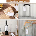 Miniatyrbilde 5 av 5: 100 stk Store prislapper med elastisk snor, hvite hengende papiretiketter med snor, festet forsterket hull, skrivbar 12,1 cm × 6 cm