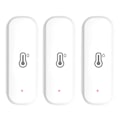 Miniatyrbillede 1 af 6: 3-pak, WiFi til TUYA Smart Temperatur- og Fugtighedssensor, WiFi Indendørs Termometer og Hygrometer med Fjernbetjening og Notifikationsadvarsel